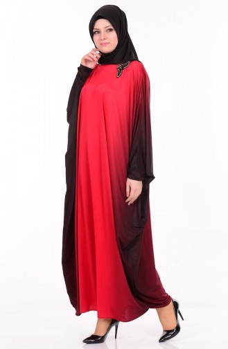 Red Hijab Dress 0601-01