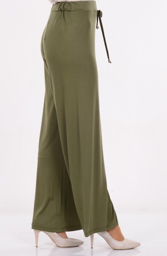 Hose aus Gekämmte Baumwoll 0723-01 Khaki Grün 0723-01