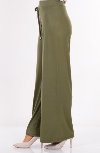 Hose aus Gekämmte Baumwoll 0723-01 Khaki Grün 0723-01