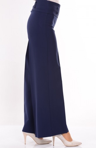 Wide Pants 3069-17 Light Navy Blue 3069-17