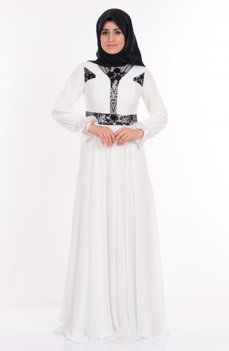 Ecru Hijab Dress 2010-03