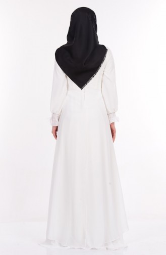 Ecru Hijab Dress 2010-03