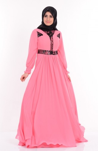 Rosa Hijab Kleider 2010-01