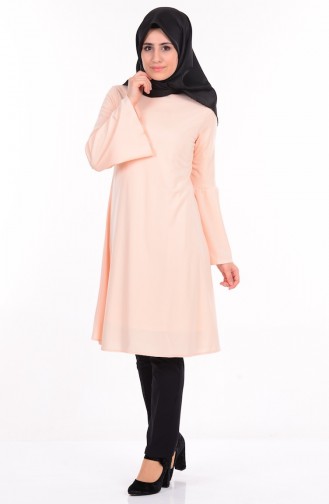 İspanyol Kol Detaylı Tunik 4013-11 Pudra