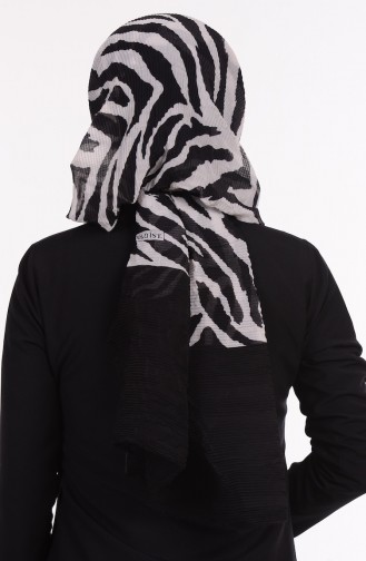 Piliseli Cotton Şal 50098-10 Siyah