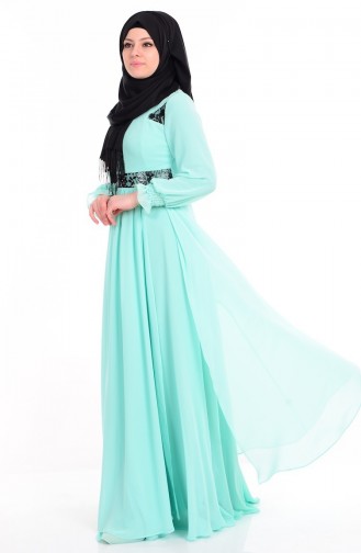 Minzengrün Hijab Kleider 2010-06