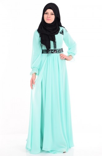 Minzengrün Hijab Kleider 2010-06
