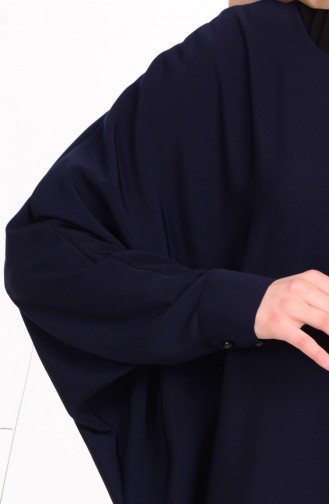 Yarasa Kol Elbise 85045-04 Lacivert