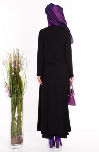 Black Abaya 1503-04