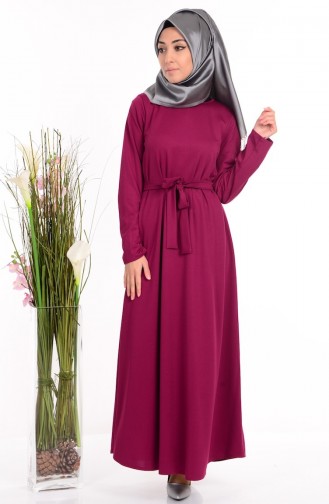 Fuchsia Hijab Dress 7239-03