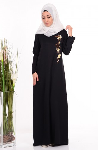 Robe Hijab Noir 5492-01