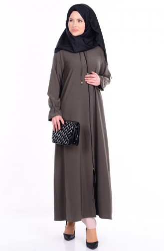 Khaki Abaya 2101-09