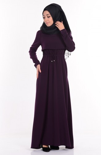 Zwetschge Hijab Kleider 1625-04