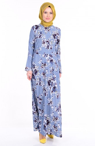 Robe Hijab Bleu Marine 2060-01