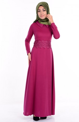 Fuchsia Hijab Dress 2027-09