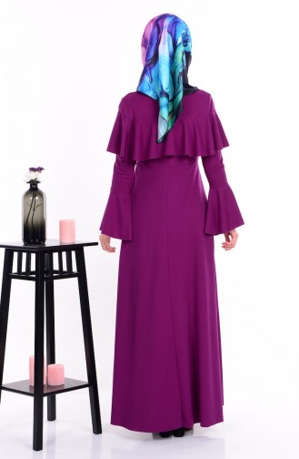 Lilac Hijab Dress 1049-15