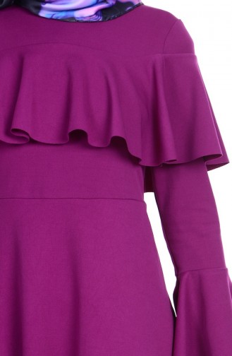 Lilac Hijab Dress 1049-15