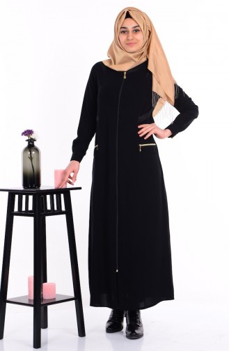 Black Abaya 7215-01