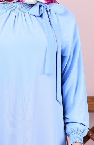 Baby Blue Hijab Dress 1376-03