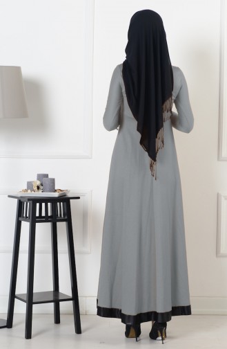 Grau Hijab Kleider 2010-14