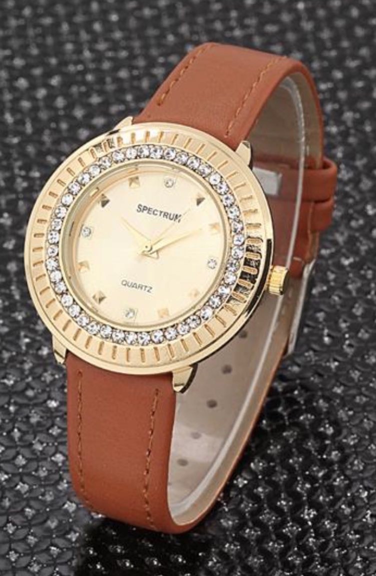 Brown Wrist Watch 1444 Sefamerve Brown Wrist Watch 1444 Sefamerve