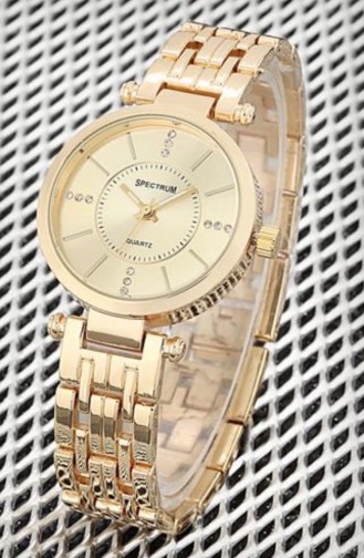 Golden Wrist Watch 7210
