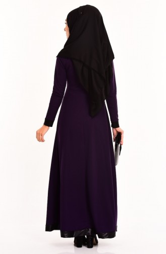 Dark Purple Hijab Dress 2010-15