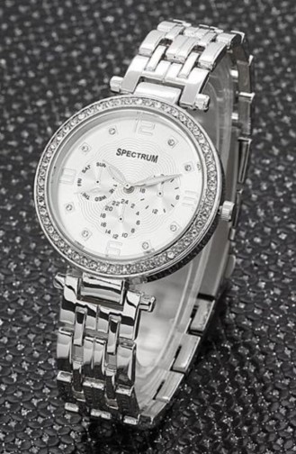 Silver Gray Wrist Watch 8197