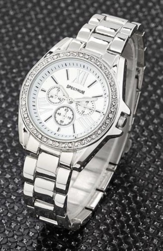 Silver Gray Wrist Watch 8225
