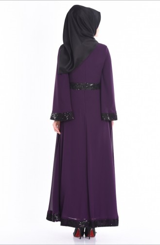 Purple Hijab Evening Dress 2012-05
