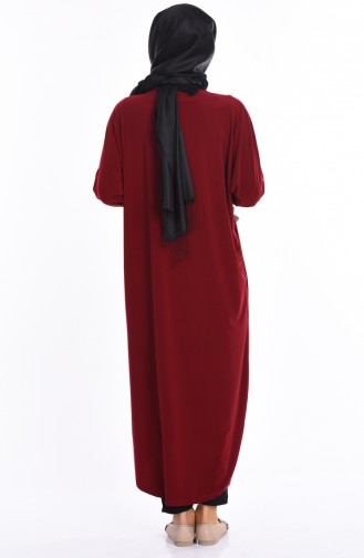 Claret Red Abaya 17721-04