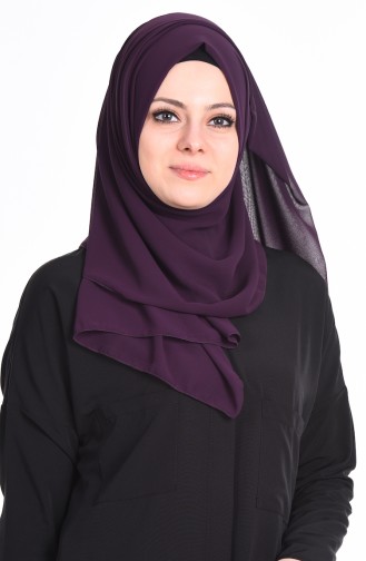 Chiffon Shawl 60012-05 Dark Purple 05
