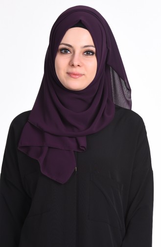 Chiffon Shawl 60012-05 Dark Purple 05