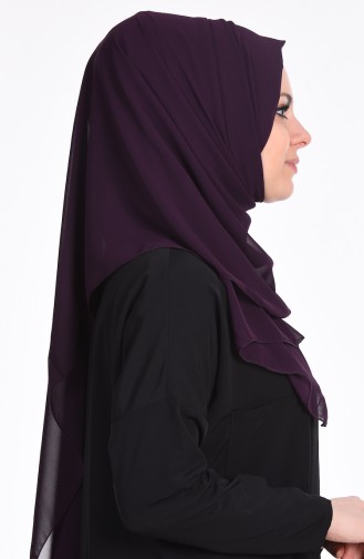 Chiffon Shawl 60012-05 Dark Purple 05