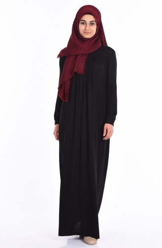 Robe Hijab Noir 0727-07