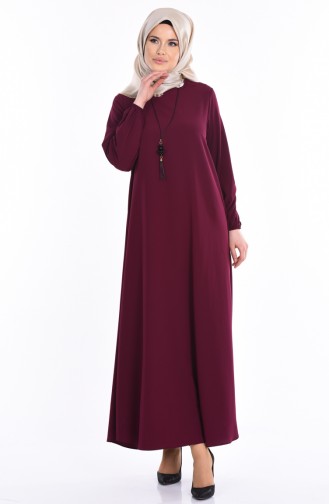 Light Damsons İslamitische Jurk 28892-13