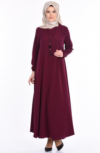 Light Damsons İslamitische Jurk 28892-13