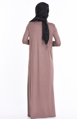 Mink Hijab Dress 0727-08