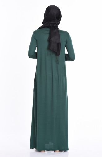 Green Hijab Dress 0727-03