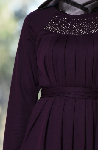 Purple Hijab Dress 2907-02