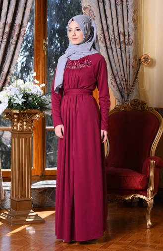 Zwetschge Hijab Kleider 2907-05