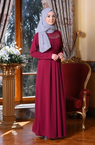 Zwetschge Hijab Kleider 2907-05