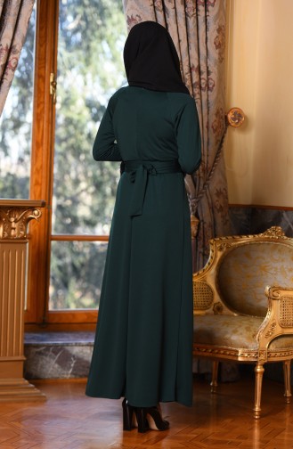 فستان أخضر حشيشي 2907-04