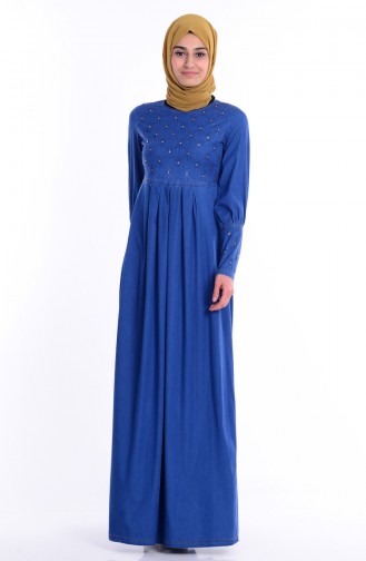 Blue Hijab Dress 1152-01
