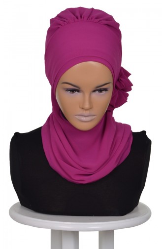 Turban Prêt Mousseline-Fushia HT0026-1 0026-1