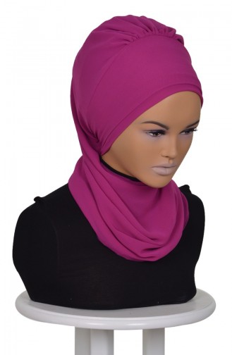 Turban Prêt Mousseline-Fushia HT0026-1 0026-1