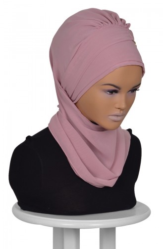 Prepared Chiffon Turban HT0028-11 Powder Pink 0028-11