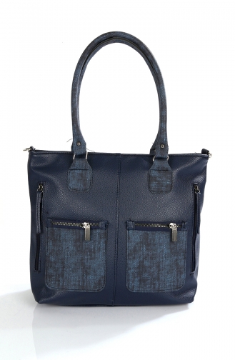 Navy Blue Shoulder Bags 10203LA