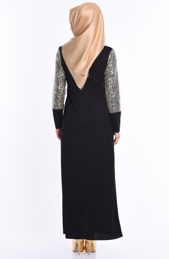 Black Hijab Dress 2819-01
