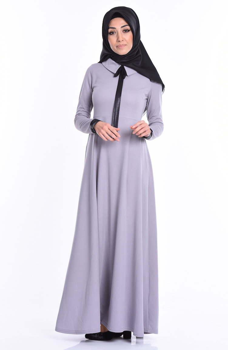 Gray Hijab Dress 2011-09